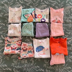 Bundle of 6 Pairs Girls 5T Pajamas - Carter’s
